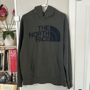 The North Face Mens Large Logo Hoodie Green